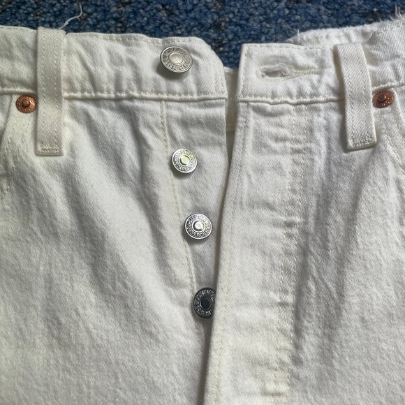 Levi's 501 Skinny - White Size 30 - Picture 4 of 5
